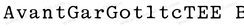 AvantGarGotltcTEE Book字体转换